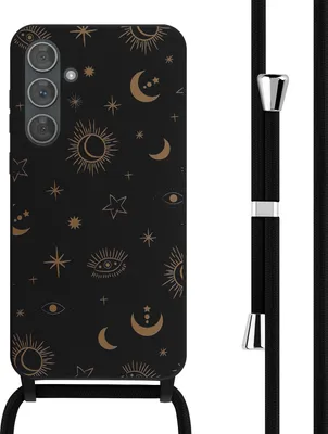 Produktbild von imoshion SilikonHülle design mit Band Samsung Galaxy A35 - Sky Black