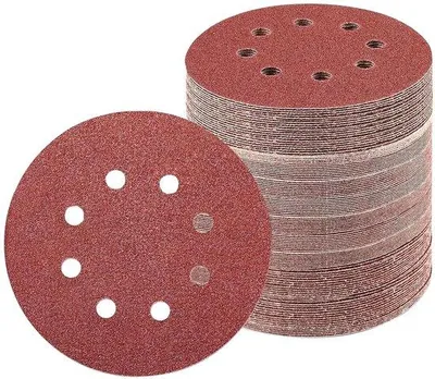 Obrázek produktu pro Brusný papír - 100 kusů - 125 mm - Brusné kotouče - Brusné kotouče s lepicí vrstvou - Brusné kotouče pro suché i mokré použití - Zrnítkost: 40/60/80/100/120/150/180/240/320/400 - Kulaté - Vhodné pro kov a dřevo