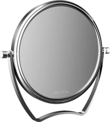 Image de emco puree miroir de voyage, diamètre 139 mm, grossissement 5x, chrome, 109400125