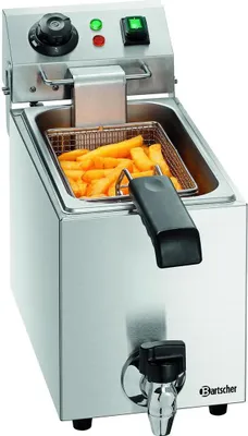 Image de Bartscher Friteuse SNACK I Plus avec robinet de vidange des graisses, 4 litres A162820E
