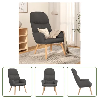 Produktbild von The Living Store Relaxsessel Dunkelgrau Stoff