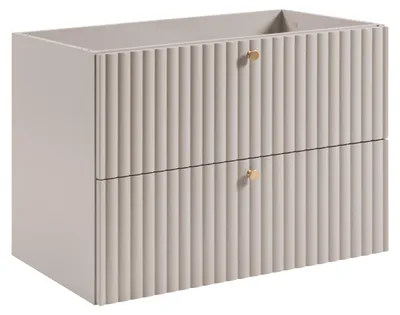 Image de Meuble suspendu pour salle de bain avec encastrement pour lavabo, modèle 80 "Cachemire"