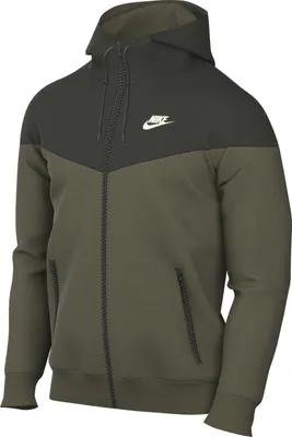 Zdjęcie produktu dla Kurtka Nike Sportswear Windrunner męska, z kapturem, kolor: oliwkowy/ciemnozielony/beżowy, rozmiar: M