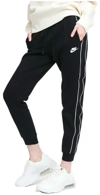 Produktbild von Nike W NSW MLNM ESSENTL Damen Jogginghose Freizeithose CZ8340 Grösse - Bekleidung: L