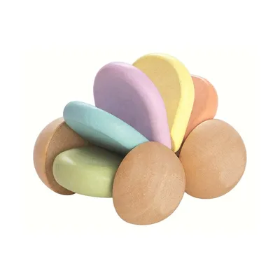 Image de PlanToys Jouets en bois Voiture de bébé - Pastel