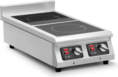 Obrázek produktu pro Expondo Royal Catering Indukční deska – 2 x 28 cm – 60 až 240 °C – 400 V – časovač –