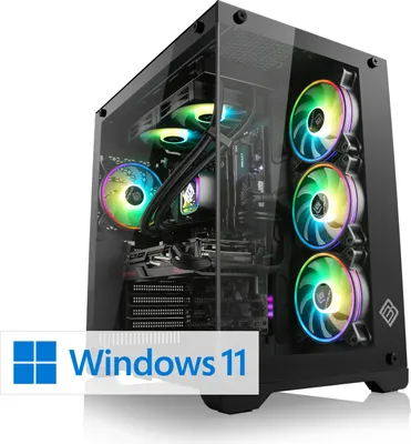 Obrázek produktu pro Herní počítač CSL Intel Core i7-14700F, 5600 MHz, GeForce RTX 4060, 16 GB DDR5 RAM 1000 GB, Windows 11, USB 3.2 | M10460H