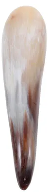 Produktbild von Ergonomischer Gua Sha Massage-Stick aus natürlichem Ochsenhorn für Gesicht und Körper zur Förderung von Durchblutung und Entspannung