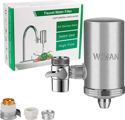 Produktbild von Wasserablauffilter, 2 einstellbare Wasserablaufmodi, 360 Grad drehbar, herausnehmbares Filterelement, mit 3 Anschlussgrößen für 15-23 mm Wasserhähne