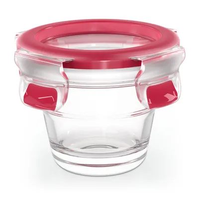 Produktbild von EMSA CLIP & CLOSE Glas, Frischhaltedose, quadratisch, 0,18 L, Fassungsvermögen:0.1 L rund