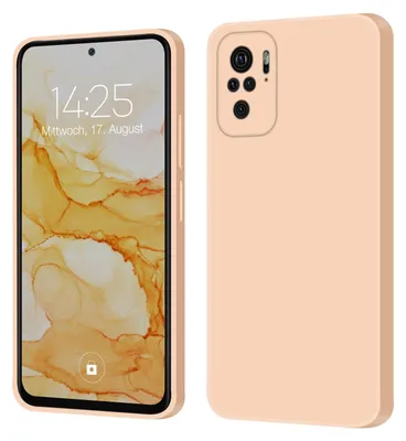 Produktbild von Hülle für Xiaomi Redmi Note 10 Case Cover Bumper Smartphone Softgrip Schutzhülle Farbe: Rosa