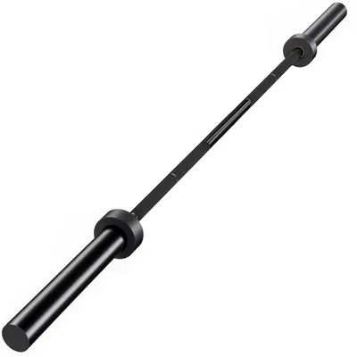 Produktbild von Hantelstange, 180 cm Olympiastange, Stahl, 200 kg Tragkraft, Schwarz