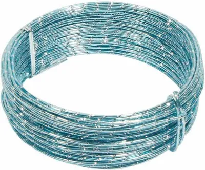 Produktbild von Deko Draht RAVIN, Diamant Look, eisblau, 30m, Ø2mm - Aludraht