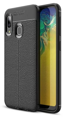 Obrázek produktu pro NALIA pouzdro na mobilní telefon koženého vzhledu pro Samsung Galaxy A20e, kryt pouzdra, ochranný nárazník