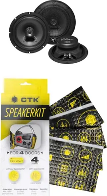 Produktbild von Lautsprecher Hifonics VX62 inkl. CTK Speakerkit Dämmpaket -