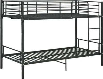 Produktbild von vidaXL Patrová postel Black Metal 90×200 cm