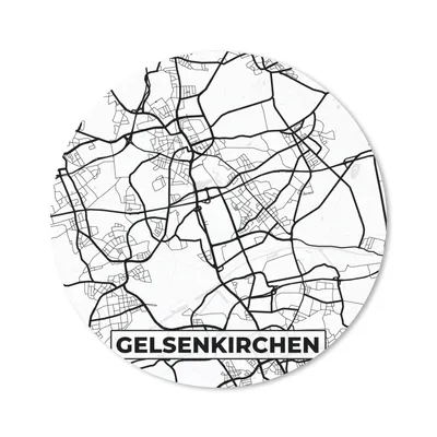 Produktbild von MuchoWow® Mauspad Mousepad Karte - Gelsenkirchen - Stadtplan 40x40 cm - Mousepads - Maus Mat - Pad - Mausunterlage - Schreibtisch Accessoires
