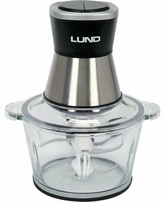 LUND Küchenzerkleinerer 3in1 500W mit 2-Liter-Glasbehälter
