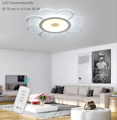 Produktbild von LED Deckenleuchte 1612-750. Mit Fernbedienung ist die Lichtfarbe separat einstellbar A+
