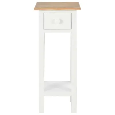 Obrázek produktu pro vidaXL Boční stolek bílý 27 x 27 x 65,5 cm Dřevo