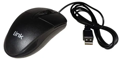 Immagine prodotto di LINK Mouse Ottico USB LKMOS35 Nero 1200DPI 3 Tasti Design Ergonomico per PC