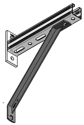 Produktbild von MEFA Strebe 45°, für Konsole 35+45, 310mm, Stahl S235, verzinkt, 1 Stk.