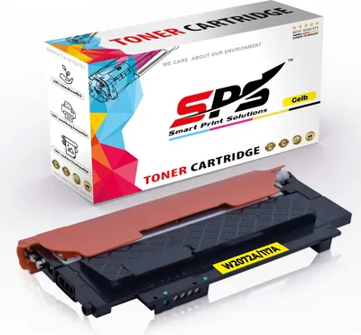 A toner cartridge and its packaging are displayed against a white background.