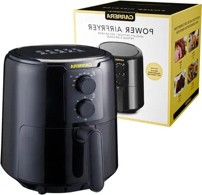Productafbeelding van Heteluchtfriteuse - Airfryer Aircooker - Gezond Frituren - Grote Capaciteit - 42 Liter - Zwart