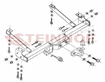 Produktbild von Z547749 Anhängerkupplung passend für RENAULT Trafic II 05/2001-09/2006 starr