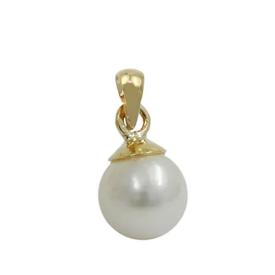 Produktbild von Anhänger ca. 6mm Süßwasserperle rund 9Kt GOLD