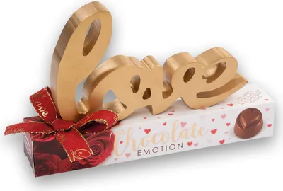 Produktbild von Günthart Schriftzug Love auf Pralinenbox