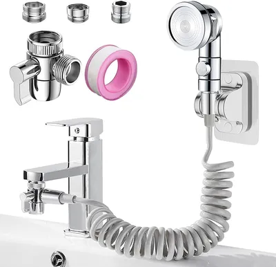 Produktbild von Waschbeckendusche Set Waschbecken Duschkopf,Externer Duschkopf für Waschbecken,für Haarwäsche oder Reinigung Waschbecken und Bidet,3 Modus Handbrause