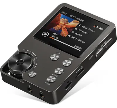 Produktbild von MP3 Player 64GB mit DSD256, HiFi Musikplayer mit DSP + DAC Dual-Decoding, 128GB erweiterbarer Speicher, 2,0 Zoll Farbdisplay und Kopfhörer