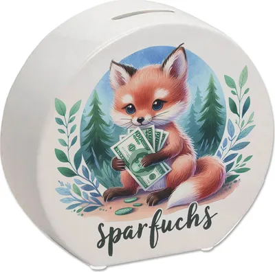 Produktbild von Babyfuchs Spardose mit Spruch Sparfuchs