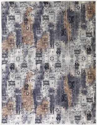Produktbild von Rutschfester Baumwollteppich im Shabby-Design für Wohnzimmer Antalya ASTR07