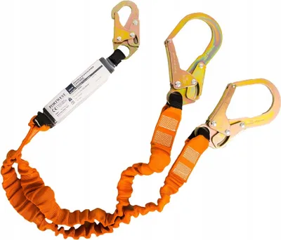 Produktbild von Portwest FP75 140 kg Doppelverbinder mit Schockabsorber Black/Orange