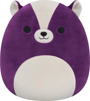Produktbild von Squishmallow Sloan Stinktier Lila Weiß Stofftier 19cm Plüschtier Neu