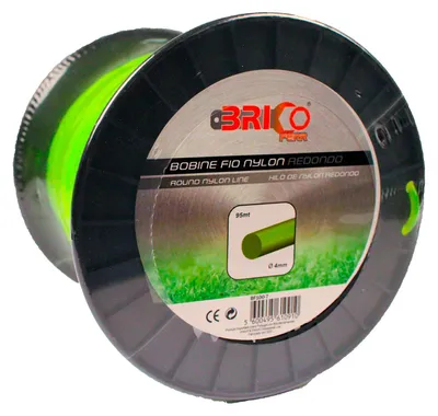 Mähfaden 4 mm x 95 m, rund, Nylon für Motorsense