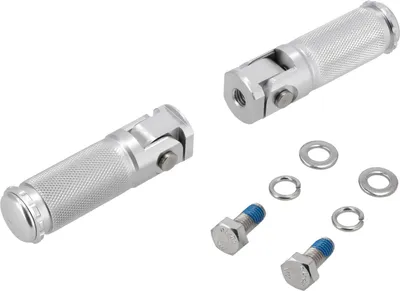 Zdjęcie produktu dla Zestaw: podnózki pasazerskie CNC, wszystkie aluminium, anodowane na srebro