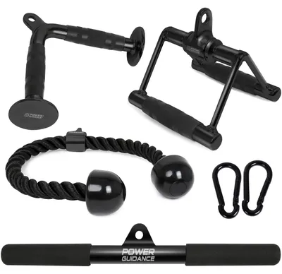 Produktbild von Fitness-Kabelzubehör – Trizeps-Zugaufsatz – Legierter Stahl – Chrombeschichtung