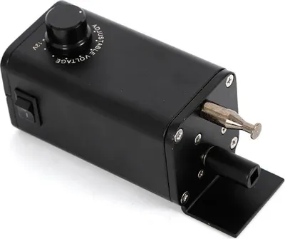 Image de Moteur de gril BBQ, moteur électrique pour tournebroche DC 3-12 V 15 W, portable, noir
