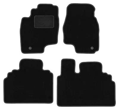 Produktbild von Velours-Fußmatten für Toyota Previa II 2000-2005 (Minivan) – 4-tlg, Schwarz, passgenau – Wielganizator LUX