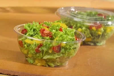 Produktbild von Deckel für Salatschalen, R-PET rund Ø 18 cm · 1,5 cm klar