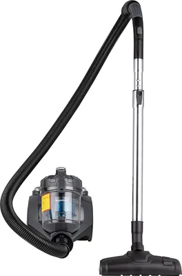 Immagine prodotto di Amazon Basics - Aspiratore a cilindro, potente, compatto e leggero, senza sacchetto, per pavimenti duri e moquette, filtro HEPA, 700 W, 1,5 l,