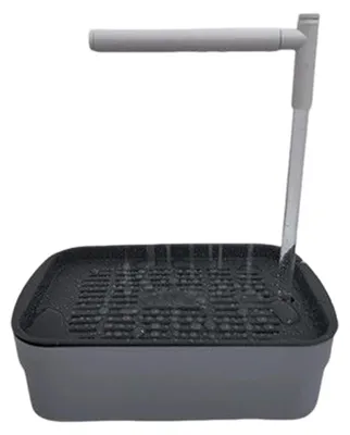 Immagine prodotto di Abbeveratoio e vaschetta per l'acqua per uccelli - Design pratico con dispenser - 23 x 15,5 x 6,5 cm