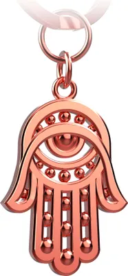 Imagen del producto de Colgante de la Mano de Fátima (Hamsa) para llavero, o para el coche. Mano de Fátima protectora, amuleto de la suerte. Protección contra el mal de ojo