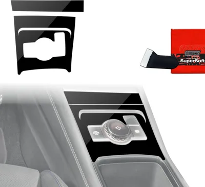 Produktbild von 2in1 Schutzfolien Grizz Protector für Mittelkonsole - Volkswagen Tiguan 3 (2024-2025) Schwarz Glanz