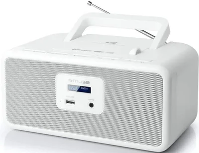 Produktbild von Muse M-32 DBW, 1,4 kg, Weiß, Tragbarer CD-Player