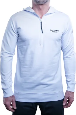 Produktbild von Dunkelschwarz Hoodie Kurz-Zip DS-7 DNKLINE white - XL