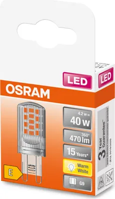 Produktbild von Osram STAR LED-Lampe Warmweiß 2700 K 4,2 W G9 E